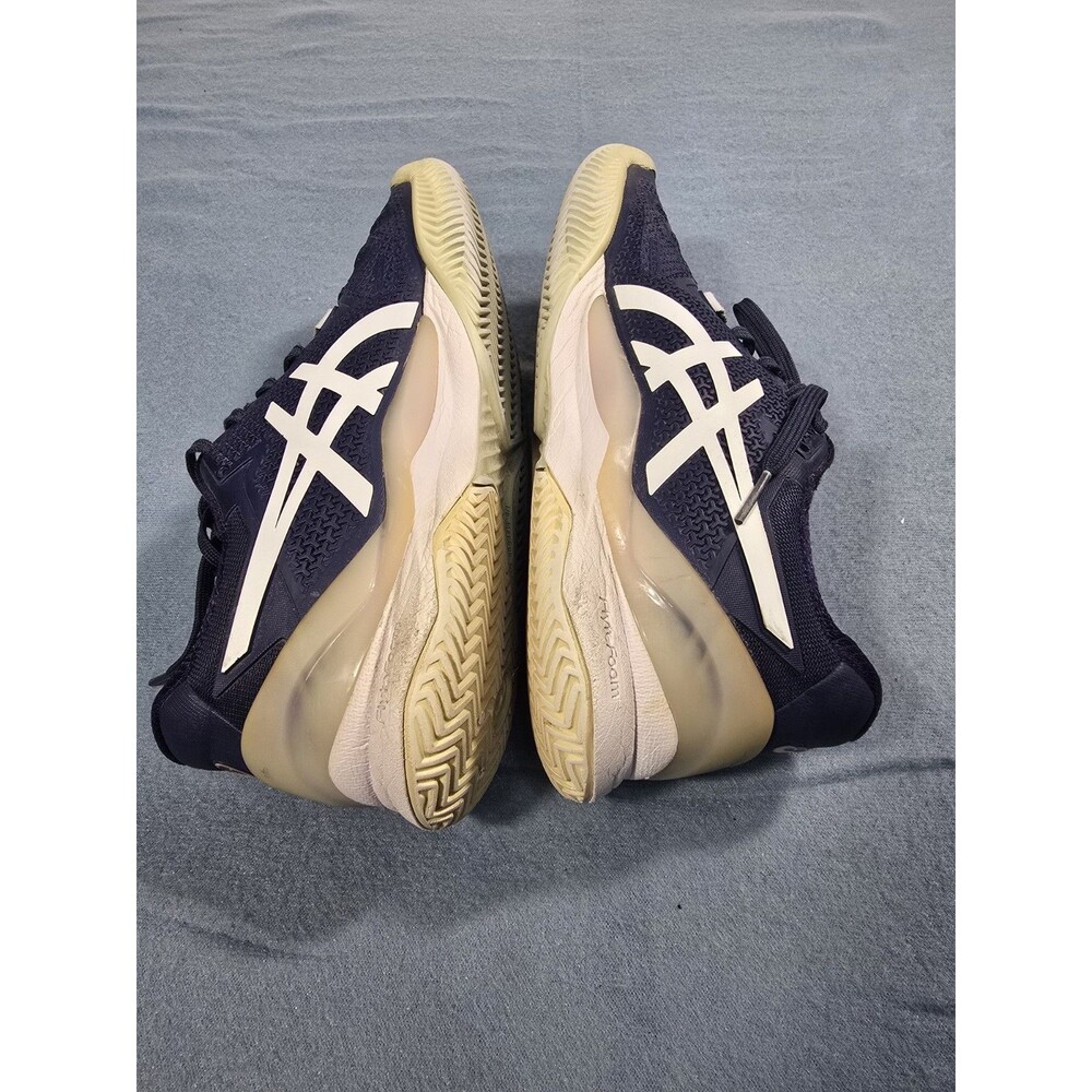 ASICS Women's Sz 7.5 GEL-Resolution 8 Tennis/Pickleball Shoes in Peacoat/White - Picture 3 of 16